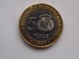 5 PESOS 1997 REPUBLICA DOMINICANA-COMEMORATIV