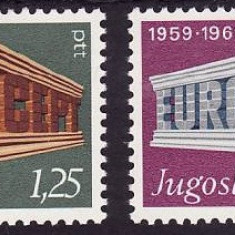 B1753 - Jugoslavia 1969 - Europa-cept 2v neuzat,perfecta stare