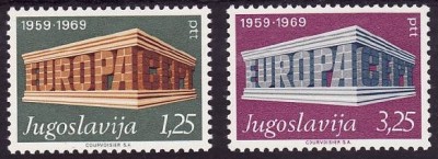 s3 - Jugoslavia 1969 - Europa-cept 2v neuzat,perfecta stare foto