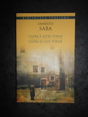 UMBERTO SABA - CAPRA SI ALTE POEME (2009, editie bilingva) foto