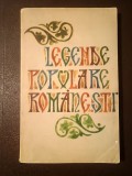 Legende populare rom&acirc;nești - legende istorice (antologie de Tony Brill; 1970)