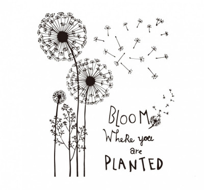 Sticker decorativ, Flori, Bloom, 110 cm, 731STK foto