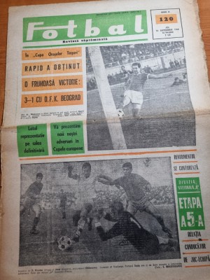 fotbal 12 septembrie 1968-rapid-ofk beograd 3-1 cupa oraselor targuri,oblemenco foto
