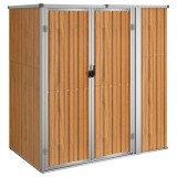 Cumpara ieftin Sopron de gradina, maro, 161x89x161 cm, otel galvanizat