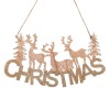Decorațiune Suspendabilă Crăciun, Reni, Glitter Auriu, 22 cm, Oem