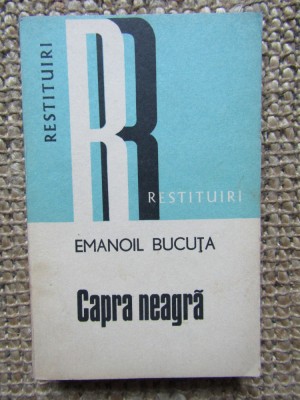 Capra neagra &amp;ndash; Emanoil Bucuta foto