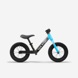 Bicicletă Fără Pedale 12 inch RUNRIDE RACING Gri Albastru Copii 3-5 ani, Van Rysel