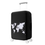 Husa Troler Kwmobile L, 25-28 inch, Lycra, Alb/Negru, Protectie Valiza Voiaj