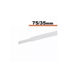 Tub termocontractibil alb 70mm/ 35mm 0.5m