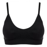 Bustieră Femei Ribbed Seamless, Negru, One Size, Poliester Elastan, Oem