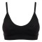 Bustieră Femei Ribbed Seamless, Negru, One Size, Poliester Elastan