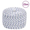 Gossi franghie de barca, alb, 6 mm, 25 m, polipropilena