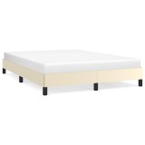 Cumpara ieftin Cadru de pat, crem, 140x200 cm, piele ecologica