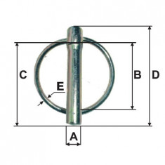 Siguranta bolt cu inel 6.0x54mm / 3.2x36.5mm / 45mm