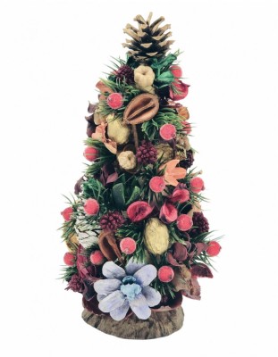 Bradut De Craciun Pentru Masa, Eventissimi, Potpourri Multicolor foto