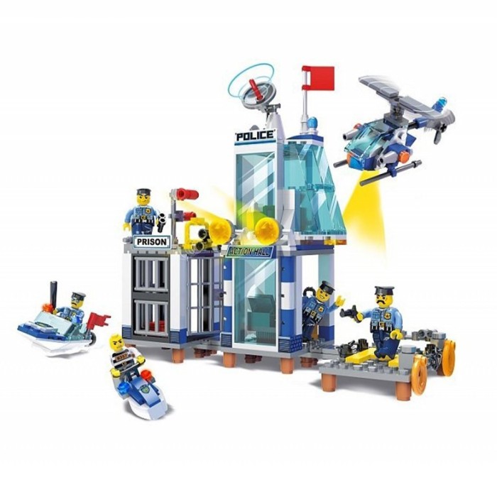 Set joc interactiv inchisoare, 78 blocuri de constructii, 2 figurine, My Police
