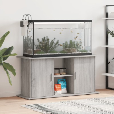 vidaXL Suport acvariu, gri sonoma, 121x41x58 cm, lemn prelucrat 833621 foto