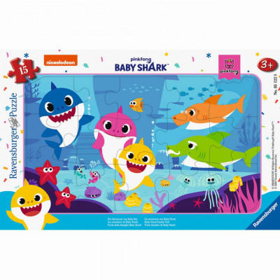 PUZZLE BABY SHARK, 15 PIESE foto