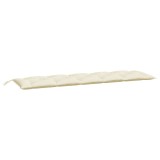 Cumpara ieftin Perna banca de gradina, alb crem, 180x50x7 cm, textil oxford