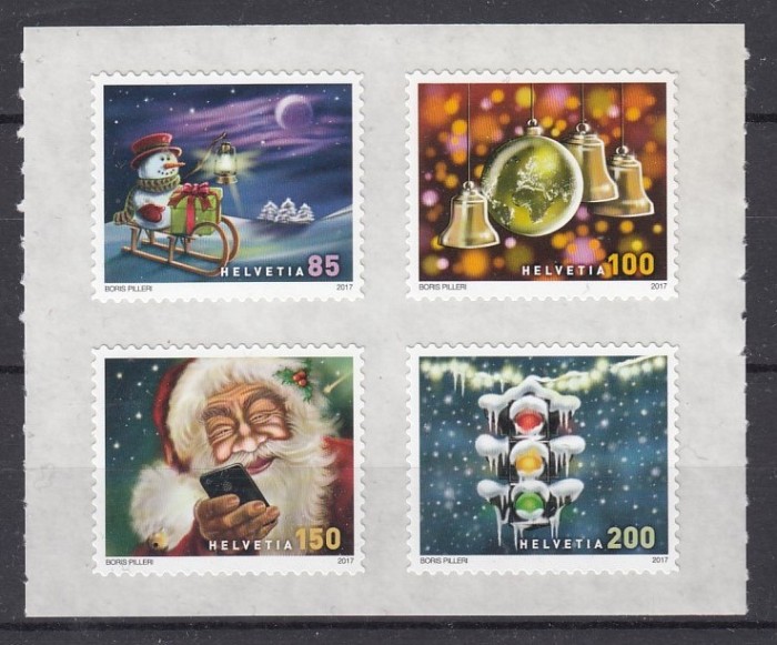 Elvetia 2017 - Religie - CRACIUN - Autoadezive - Nominal 5,35 Fr. - MNH