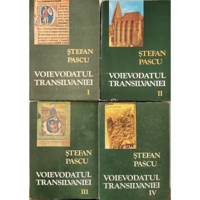 Voievodatul Transilvaniei / Stefan Pascu (4 volume) coperți cartonate foto