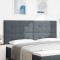 Tablie cap cu lumini cu banda LED Ajustabil Gri 100 cm Catifea
