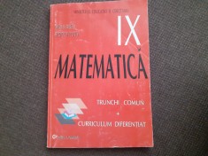 Marius Burtea, Georgeta Burtea - Matematica. Manual pentru clasa a IX-a. M1