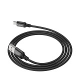 Cumpara ieftin Cablu cu conectori USB tata la microUSB tata, HOCO X14 Times Speed, 2.4 A, lungime 1m, negru