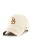 47 brand șapcă de baseball din bumbac MLB Los Angeles Dodgers culoarea bej, B-CONDT12GWS-NT