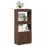vidaXL Dulap &icirc;nalt, stejar maro, 63x33x140 cm, lemn prelucrat