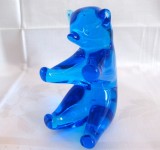 BIBELOU FIGURINA CRISTAL COLORAT URS 13 CM