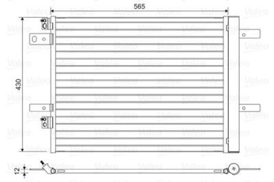 VALEO 822564 Condensator, climatizare foto
