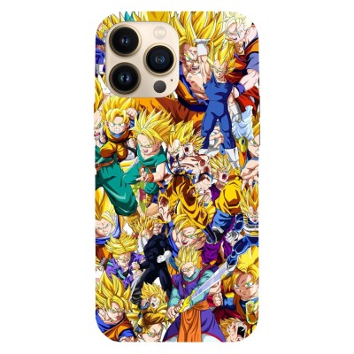 Husa compatibila cu Apple iPhone 14 Plus model Dragon Ball Super Saiyans, Silicon, TPU, Viceversa foto