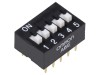 Comutator DIP-SWITCH OMRON A6E-5104-N, 5 Sectiuni, Montare THT, ON-OFF