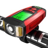 Lanterna pentru bicicleta 4 in 1 Superfire BM01, 300 lumeni, 5 functii,display cu afisaj LED, 3,5 ore de functionare,incarcare usb, Supfire