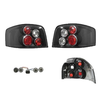 Set stopuri Spate Audi A3 (8p), 05.2003-04.2008, 3 Usi, partea Stanga+Dreapta, negru, transparent; cu locas bec; tuning; Omologare: ECE, Taiwan foto