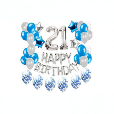Set 33 baloane pentru petrecere, aniversare HAPPY BIRTHDAY - 21 foto