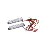 Stroboscoape LED auto 12V lumina portocaliu alb rosu albastru 9x1.5cm Cod: 1529