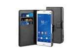 Husa Vertical Book Sony Xperia Z3 Compact Black BeHello