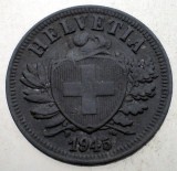F.156 ELVETIA 2 RAPPEN 1945 B ZINC