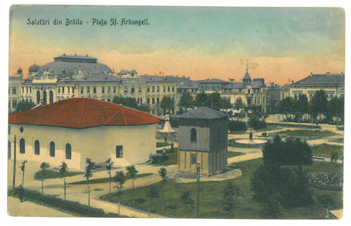 5253 - BRAILA, market, Romania - old postcard - unused