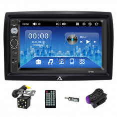 [KIT] MP5 Player pentru FIAT PEUGEOT CITROEN, WinCE, Bluetooth, USB, CardSD, Camera Marsarier, Auxiliar, Mirrorlink, Touchscreen, - AD-BGP7010B+AD-BGR