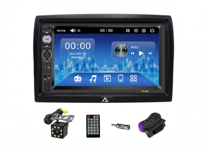 [KIT] MP5 Player pentru FIAT PEUGEOT CITROEN, WinCE, Bluetooth, USB, CardSD, Camera Marsarier, Auxiliar, Mirrorlink, Touchscreen, - AD-BGP7010B+AD-BGR