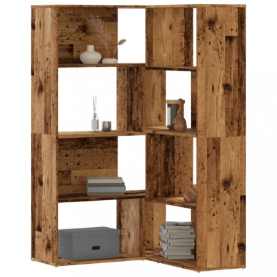 vidaXL Bibliotecă 4 niveluri lemn vechi 85x85x140 cm lemn prelucrat 3307817 foto