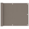 VidaXL Paravan de balcon, gri taupe, 75x300 cm, țesătură Oxford