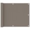 vidaXL Paravan de balcon, gri taupe, 75x300 cm, țesătură Oxford