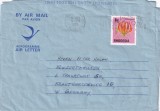 FILATELIE TEMATICA - PLIC RHODESIA TEMATICA AVION AVIOANE AVIATIE AIRMAIL AEROGRAMA FLORA FLORI