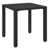 Outsunny Măsuță laterală de grădină, masă rezistentă la intemperii cu design lamelar, pătrată, 45 x 45 x 45,5 cm | Aosom Romania