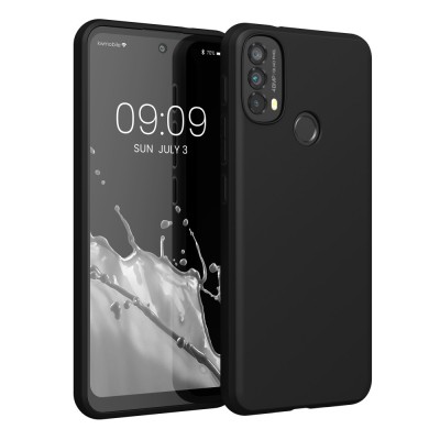 Husa pentru Motorola Moto E40, Silicon, Negru, 56641.47, kwmobile foto