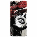 Husa silicon pentru Huawei Y5 2018, Byroglyphics Woman Drawing